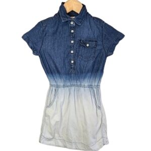 Abercrombie Kids Ombre Denim Shirt Dress Size 5/6